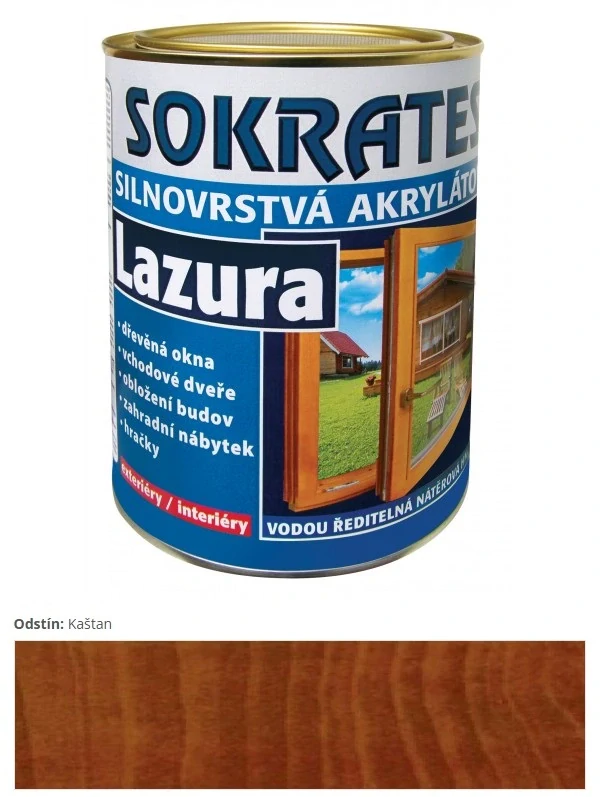 Sokrates Lazura silnovrstvová Gaštan 9 kg