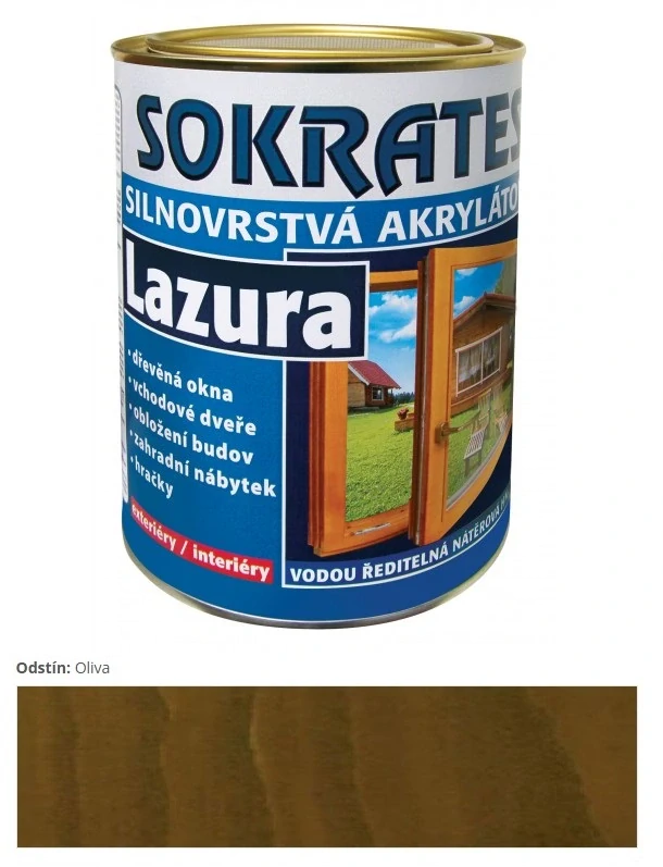 Sokrates Lazura silnovrstvová Oliva 9 kg