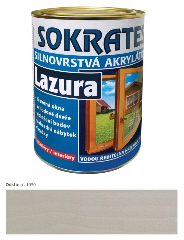 Sokrates Lazura silnovrstvová Grey-Hound šedá 1030 0,7 kg