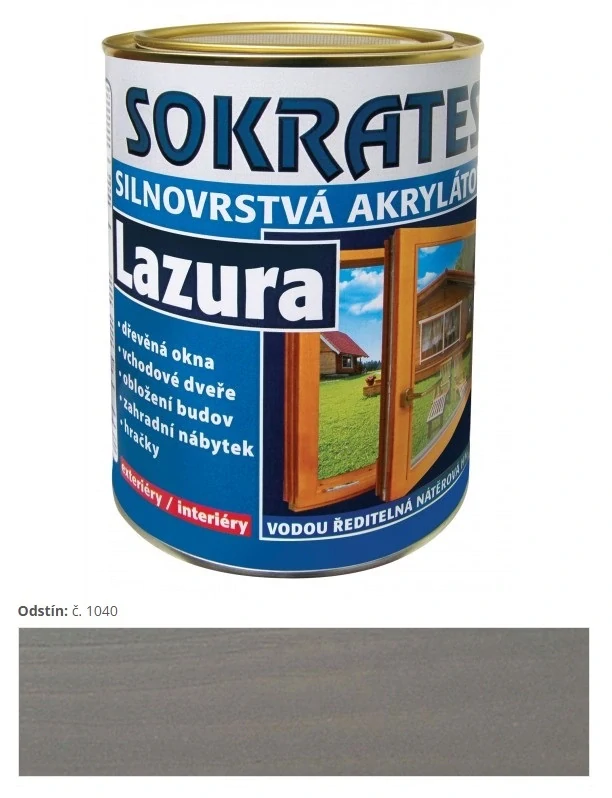 Sokrates Lazura silnovrstvová Grey-Hound šedá 1040 4 kg
