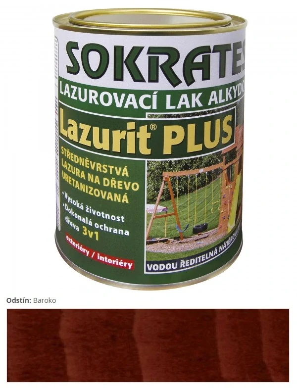 Sokrates Lazurit PLUS strednevrstvová lazúra Baroko 2 kg