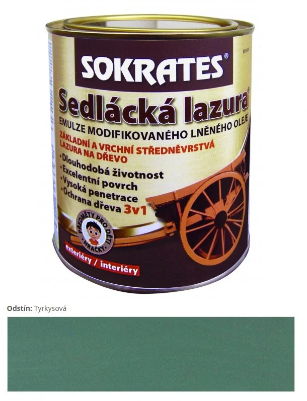 Sokrates Sedliacka lazura Tyrkysová 0,7 kg