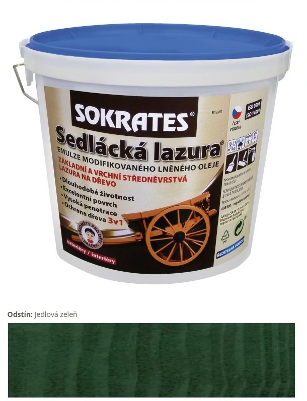Sokrates Sedliacka lazura Jedľová zeleň 2 kg