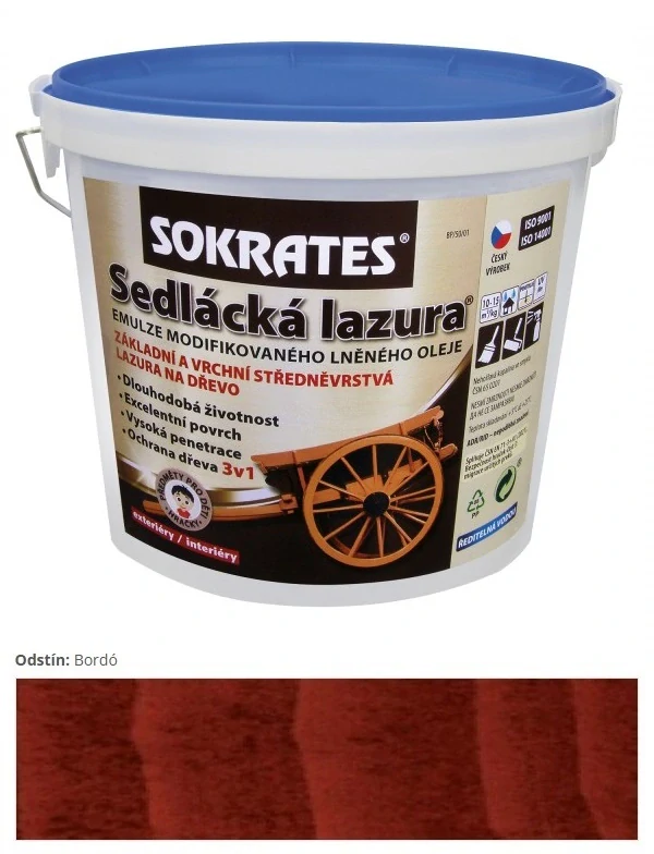 Sokrates Sedliacka lazura Bordo 4 kg