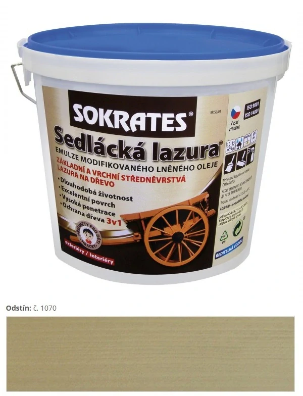 Sokrates Sedliacka lazura Grey-Hound šedá 1070 9 kg