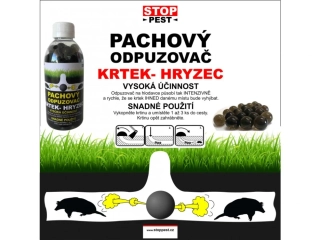 StopPest Total Odor Pachový odpudzovač (guličky) KRTY+HRABOŠE 50KS 8594189103178